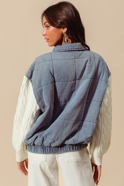 Kim Quilted Denim Jacket