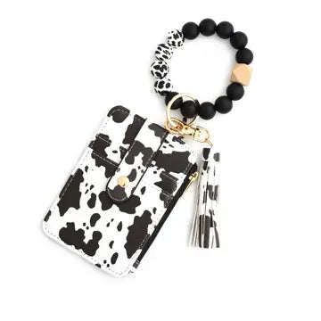 Cow Keychain & Card Holder