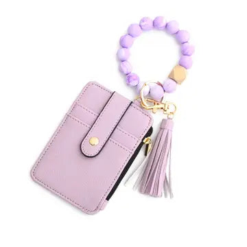 Purple Keychain & Card Holder